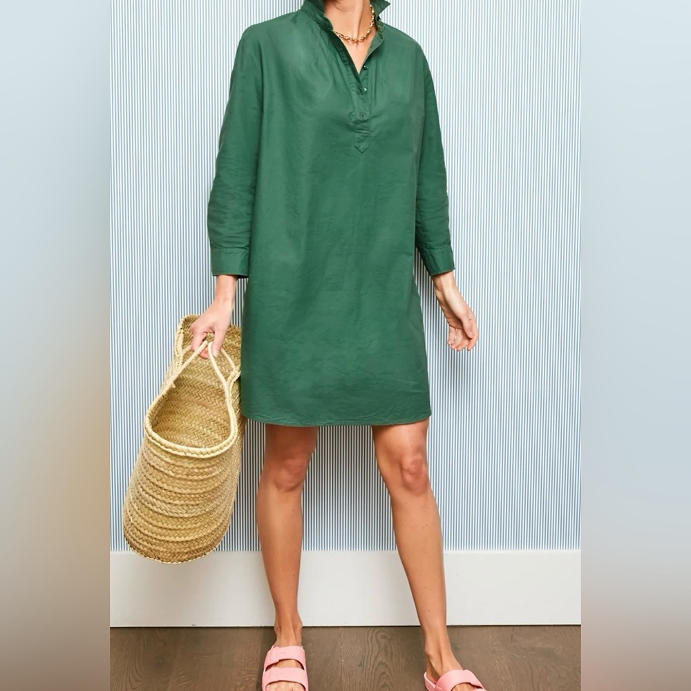 Pomander Place Green Polly Cotton Dress Size Small